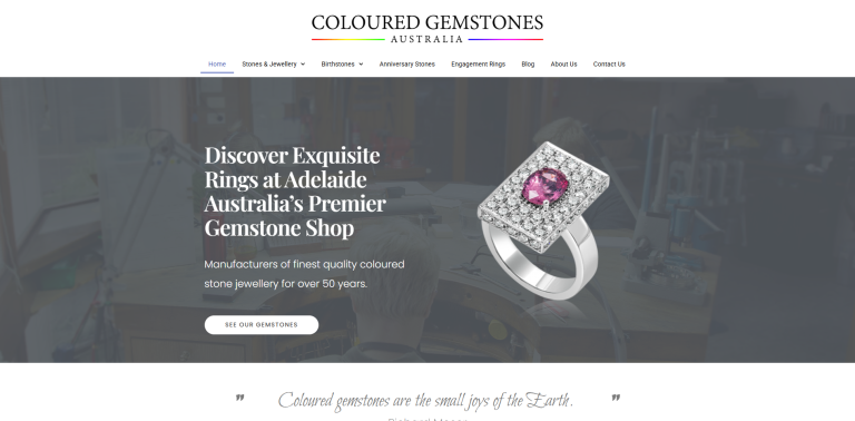 Coloured Gemstones Australia Client